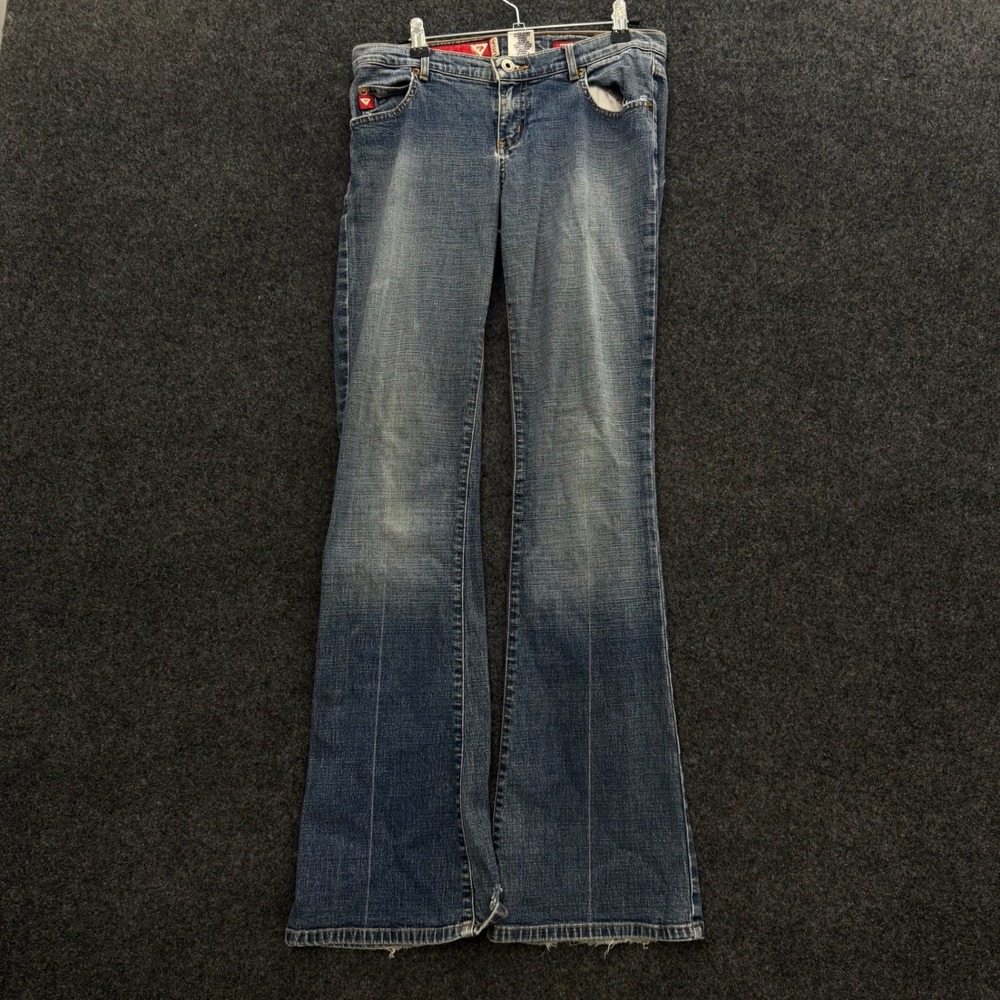 Guess Vintage Y2K Flare Leg Stretch Denim Jeans Medium Wash Size 26 05040 RG